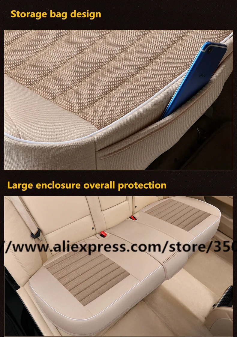 Ультра-роскошное одно сиденье без задних сидений защита сиденья автомобиля покрытие сиденья автомобиля-Стайлинг для большинства четырехдверных Sedan& SUV