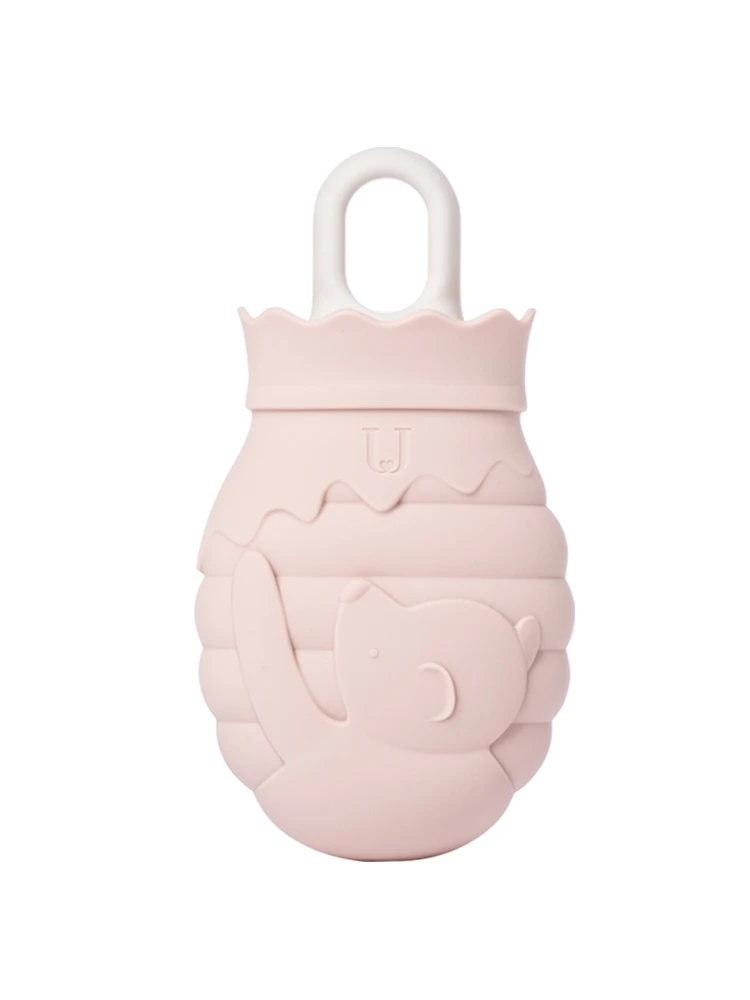 Honey 260ml beige Mijia Jordan& Judy силиконовый мешок для горячей воды с вязаным чехлом 313/620 мл микроволновая грелка для горячей воды зимний нагреватель для рук - Цвет: Honey 260ml beige