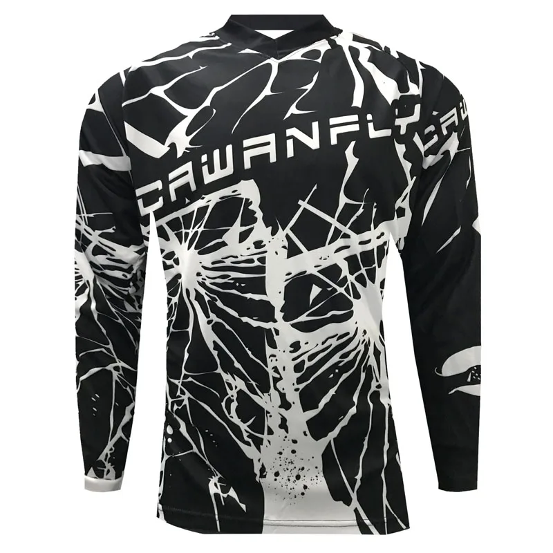 Коричневый CWF, майка для мотокросса, Майо, ciclismo, hombre, dh, для спуска по горным дорогам, с длинным рукавом, Джерси mtb - Цвет: Коричневый