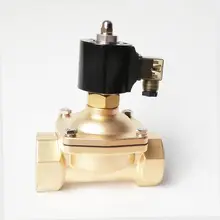 Электромагнитный клапан 220VAC нормально открытый 2 дюймов 2/2 способ латунь материал