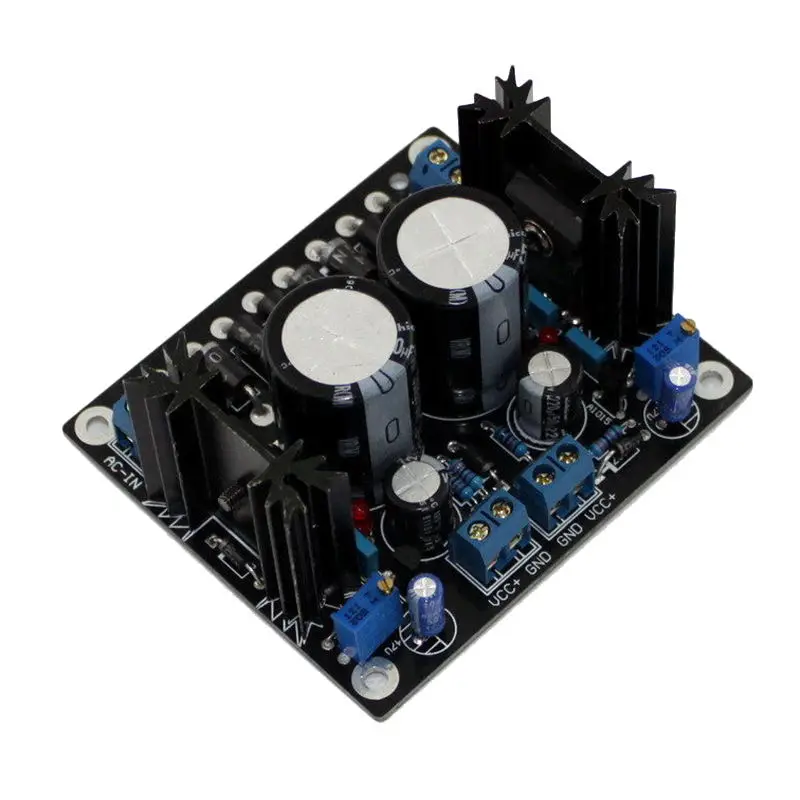 Lt1083Cp мощность Регулируемый источник питания доска Hifi Двойной линейный выходная мощность переменного тока 0-34 в из постоянного тока 0-48 В