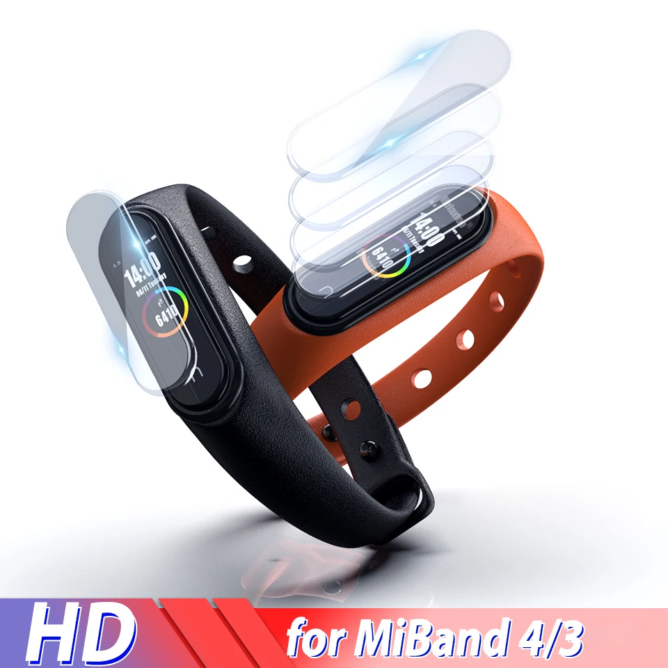 10 шт. mi band 4 Защита экрана для xiaomi mi band 4 пленка на xio mi band 3 mi band3 mi band4 band4 мягкие пленки не закаленное стекло