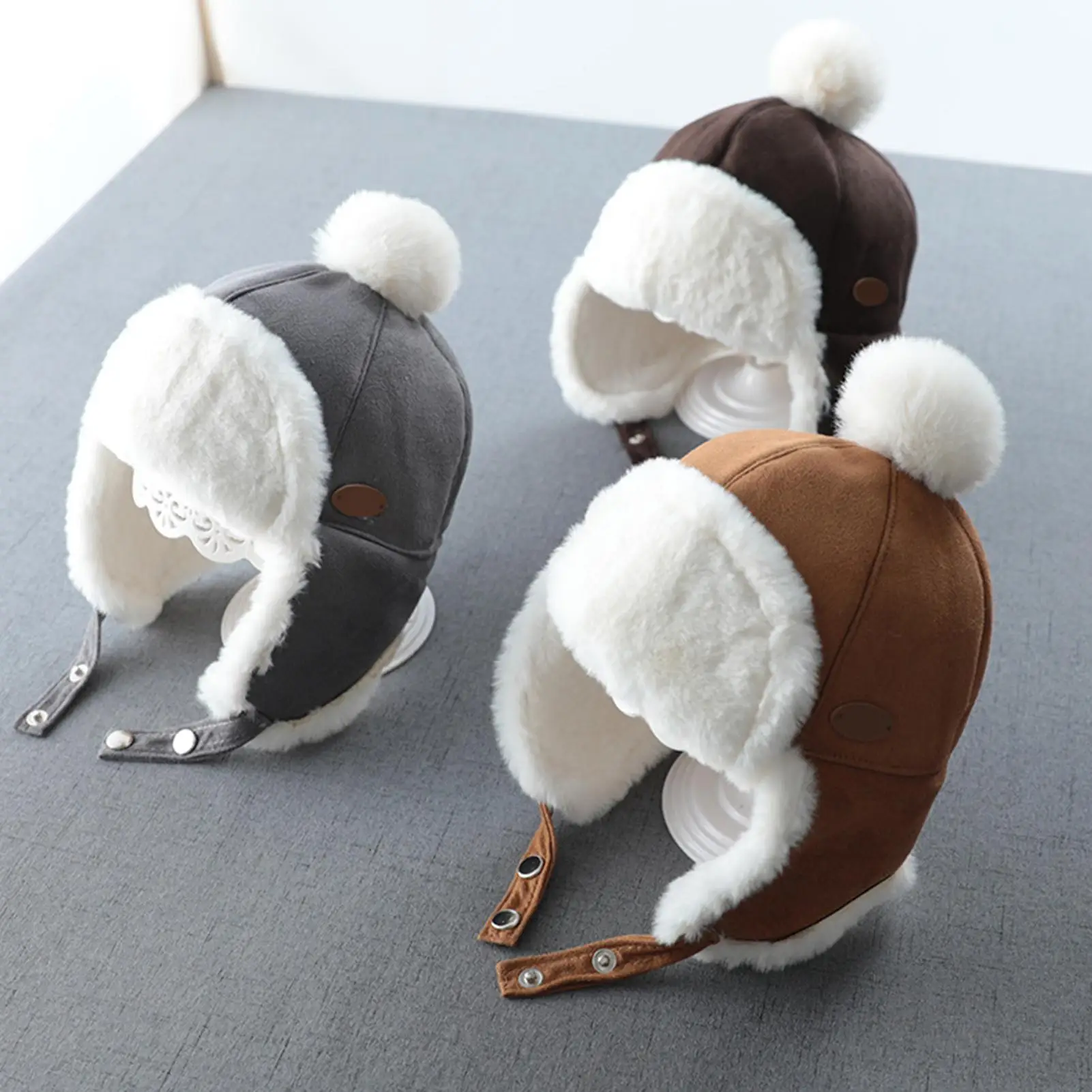 

2020 Outdoor Winter Autumn Warm Baby Boy Girl Children Ear Protection Cap Beanie Hat Warm Hat Female Hats For Autumn Winter