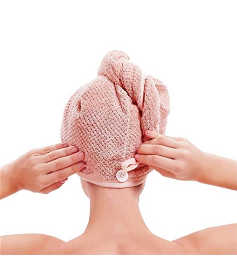 Полотенце-накидка для волос, тюрбан из микрофибры Быстросохнущий полотенце для душа, антифризовая Волшебная сушилка, сухая шапка для волос, накидка для ванной(R246