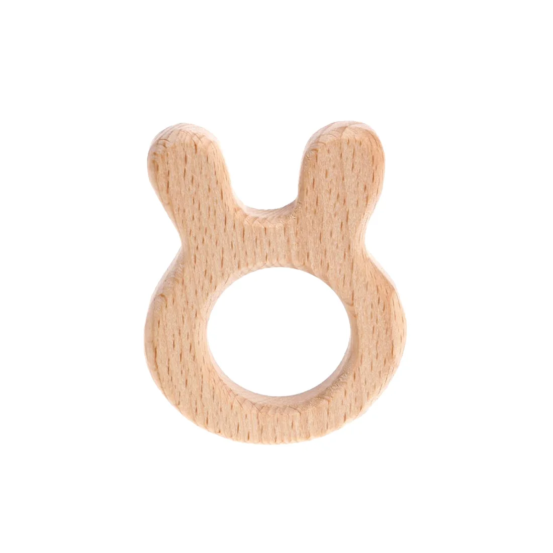 style 10 rabbit 1 шт., деревянный прорезыватель, деревянная подвеска для соски, цепочка для прорезывания зубов, игрушки в форме Милого Животного, пищевые материалы, Детские Прорезыватели - Цвет: style 10 rabbit