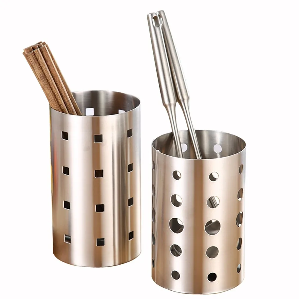 Палочки для еды, стеллаж для хранения, коробка для посуды, нержавеющая сталь, палочки для еды, трубка для хранения столовых приборов, палочки для еды, клетка для кухонных стоков