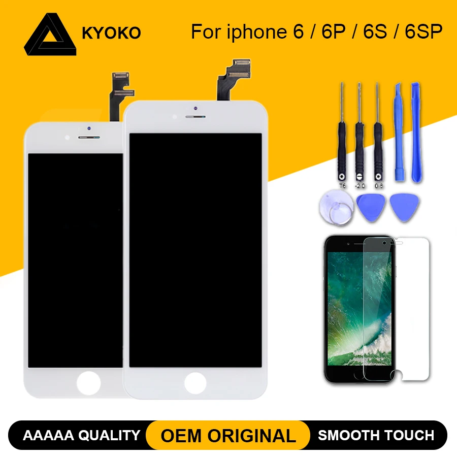 Цена AAA OEM Оригинальный ЖК экран для iPhone 6 6G 6 Plus экран 6S 6S Plus ЖК дисплей дигитайзер сенсорный модуль замена экрана