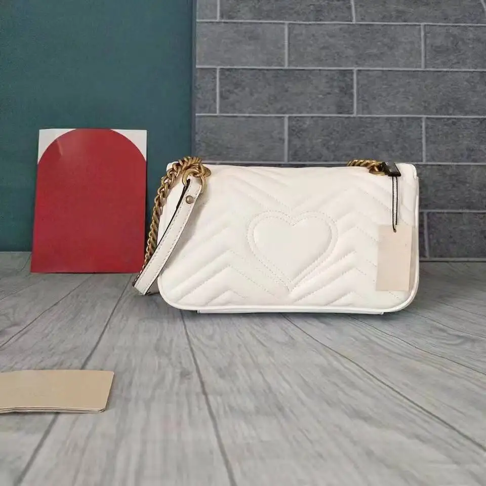 Новая роскошная Брендовая женская кожаная сумка премиум бренд сумки настоящая кожаная сумка - Цвет: Белый