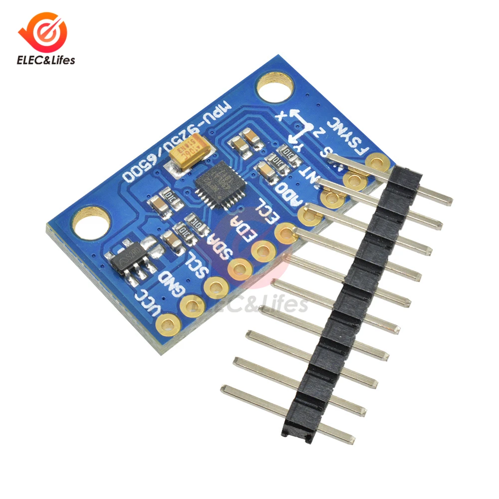 MPU-9255 2c MPU9255 трехосевой гироскоп+ акселератор+ магнитометр сенсорная плата 16 бит AD конвертер Модуль GY-9255 IIC/I2C 3-5 В