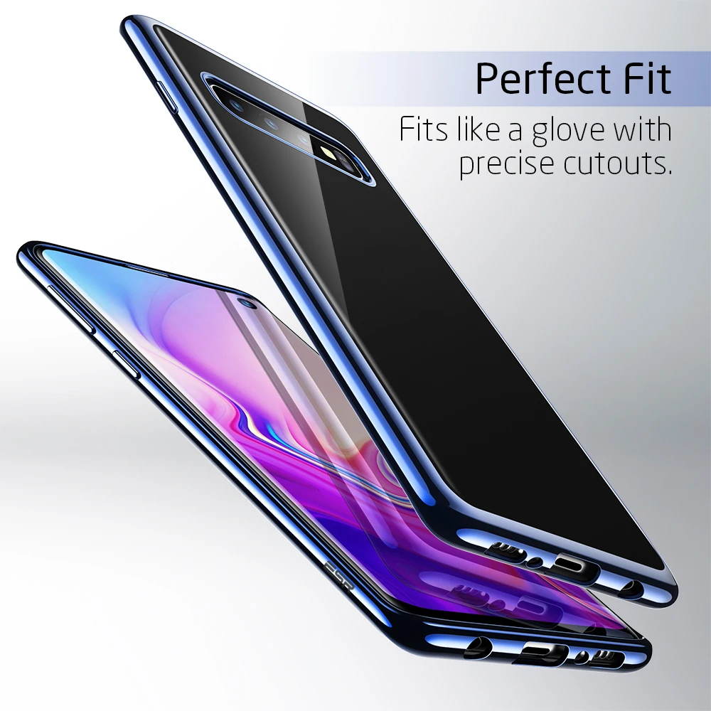 Чехол ESR для samsung Galaxy S10 S10 Plus, мягкий чехол из ТПУ с покрытием, чехол с глянцевым металлическим бампером, задняя крышка для samsung S10 Plus