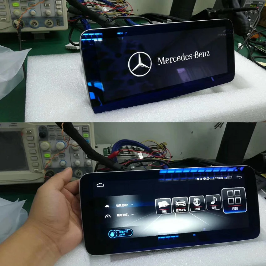 Для Mercedes Benz GLC C Class W205- автомобильный радиоэкран с gps навигацией Bluetooth 10,25 дюймов 4+ 64G Android дисплей