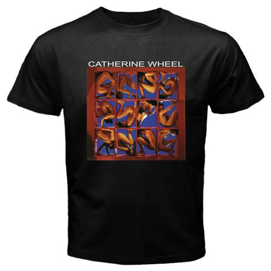 Новая мужская черная футболка Catherine Wheel Adam And Eve Rock Band Размеры S до 3Xl бесплатная