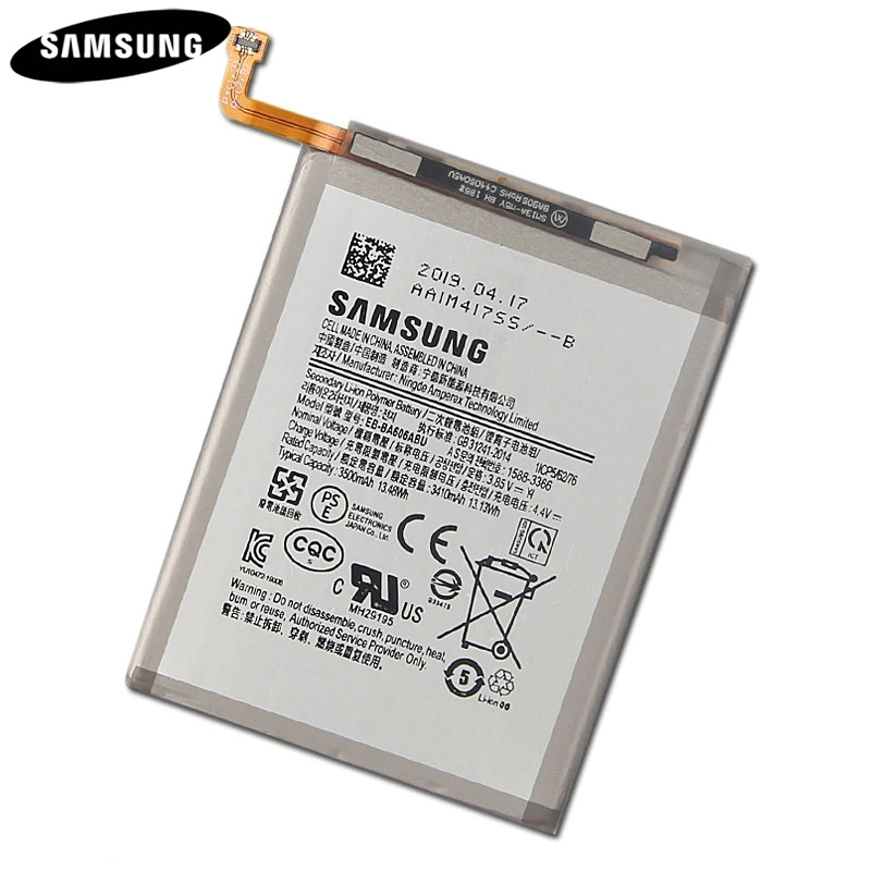 Аккумулятор для телефона EB-BA606ABU для samsung Galaxy A60 запасная батарея 3500mAh