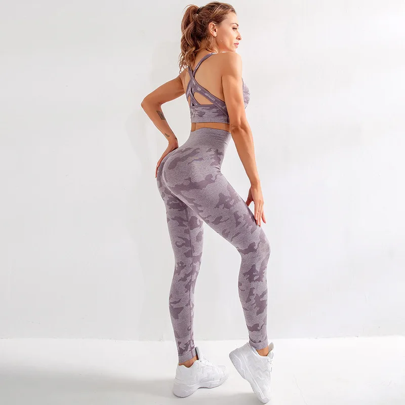 Fanceey, Женский бесшовный комплект для йоги, одежда для спортзала, леггинсы для фитнеса+ укороченные рубашки, спортивный костюм для женщин, спортивный костюм с длинным рукавом для женщин