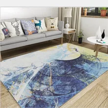 Скандинавском стиле простой современный американский гостиная ковер диван журнальный столик подушки прикроватные Одеяло Полный