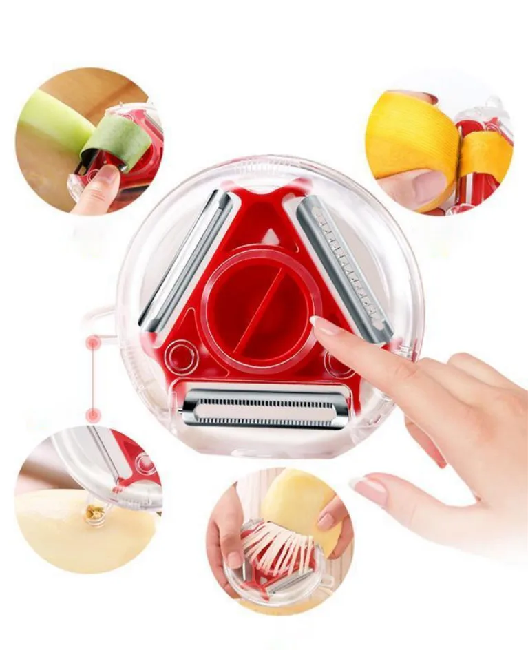 Conjunto de descascador de aço inoxidável slicer