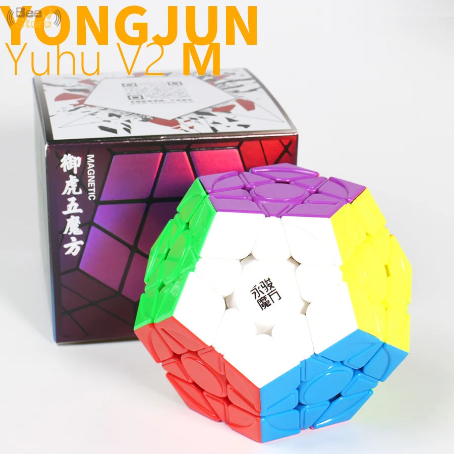 Куб Yongjun Yuhu v2 M магнитный мегакуб 3x3 волшебный скоростной куб 3x3x3 YJ головоломка