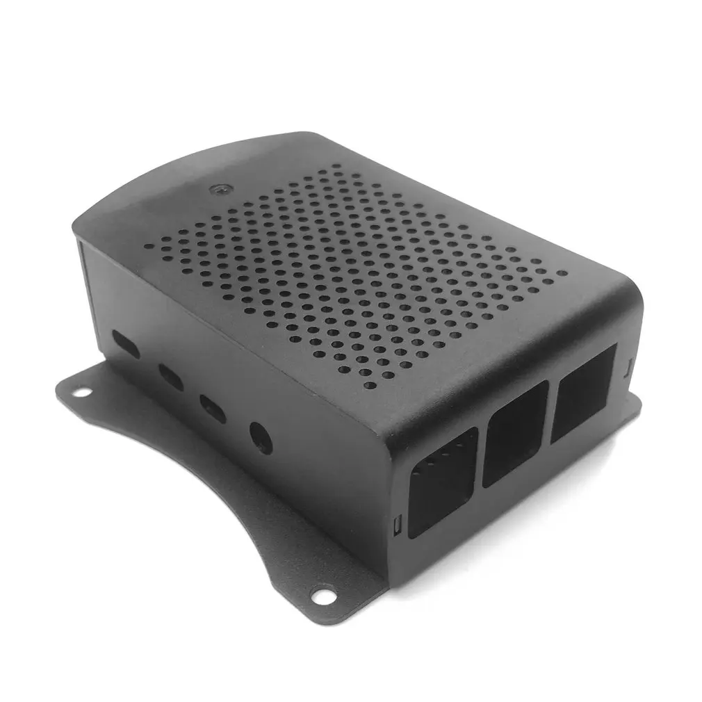 Для Raspberry Pi 4B алюминиевый корпус черный металлический корпус черный корпус для RPI 4 Модель B RPI 4B чехол