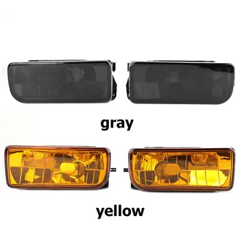 

1 Pair Clear/ Amber Replacement Front Fog Lights NO Bulbs Fog Lamps for BMW 3 Series E36 1992-1998