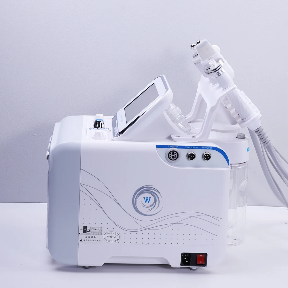 6 In 1 Water Oxygen Jet Peel Hydra Beauty Skin Cleansing Hydra Dermabrasion Facial Machine Water Aqua Peeling Facial Beauty Instrument