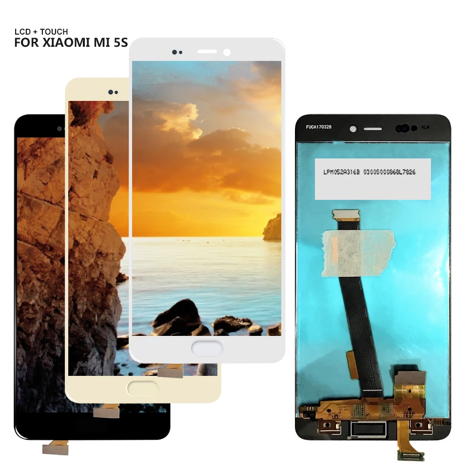 

Free Shipping For Xiaomi Mi 5S Mi5S Touch Screen Panel Digitizer LCD Display Assembly + Tools