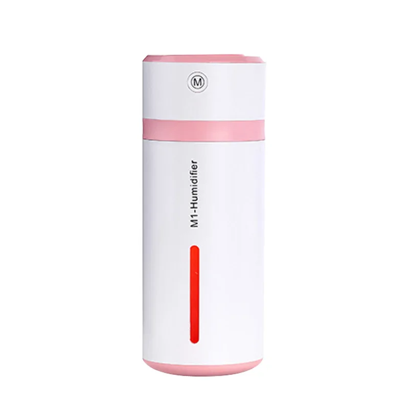 Pink Usb мини увлажнитель воздуха для офиса настольного дома Mute M1 спрей автомобиль с ночным светом - Цвет: Pink