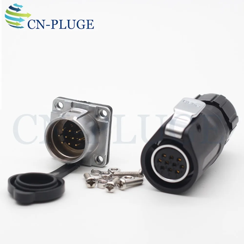 XHP20, IP67 2 3 4 5 6 7 8 9 10 12 штепселный Водонепроницаемый разъем, 20 мм светодиод для монтажа на панель питания квадратный разъем мужской разъем