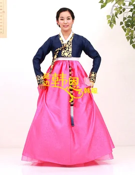 

Hanbok Dress Custom Made Korean Traditional Woman Hanbok Bride Silk Dress Hallowen Cosplay Gifts