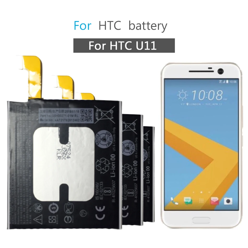 Батарея мобильного телефона для htc U11 U-3U сменная батарея B2PZC100 3000 мАч