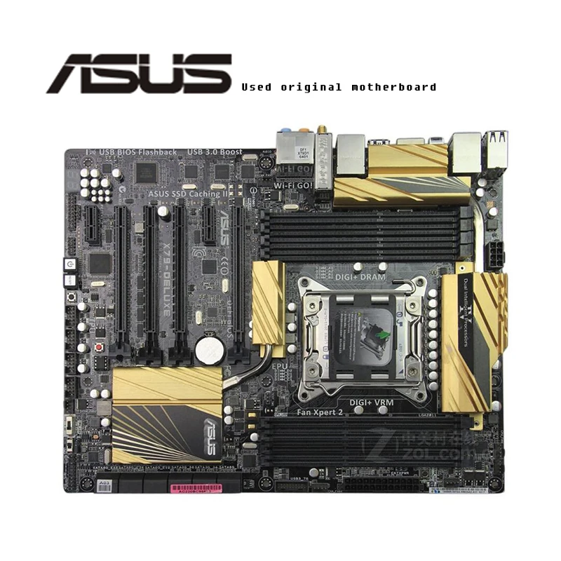 LGA2011 для ASUS X79-DELUXE оригинальный б/у настольный компьютер Intel X79 материнская плата
