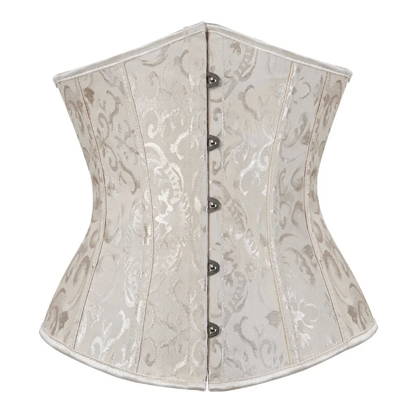 Satin Brocade Underbust Corset Plus Sizes - Max Shapewear