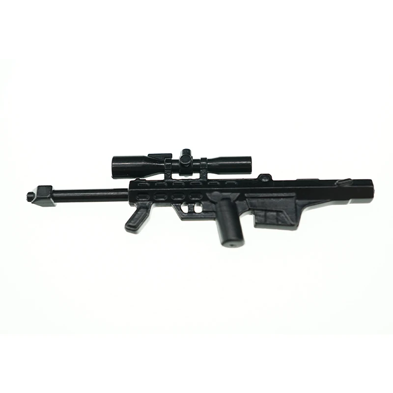 

5 Pcs M82A1 Sniper Rifle Assembling Gun Model Assembly Plastic Weapon For Soldier Military Building Blocks Toy X445