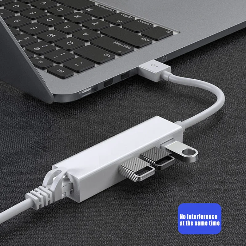 USB 2,0 к RJ45 концентратор 100 м Ethernet адаптер Сетевая карта USB Lan для ноутбука Macbook VDX99