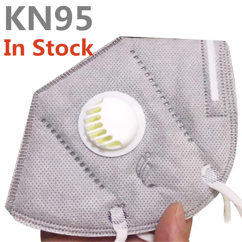 

KN95 Protective Face Mouth Mask with Breathing Valve Dust-proof Air Particle Content Exceeds 95% Mask