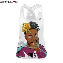 Женский спортивный жилет Smoke Man с 3D принтом Femme рубашка для йоги и бега майка для фитнеса футболка с перекрестными полосками топы для тренировок спортивная блузка