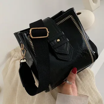 

Fashion Women Rivets Bag Solid Color Messenger Bag Shoulder Bag Hasp HandBag bolsa feminina mujer crossbody bags for women #T