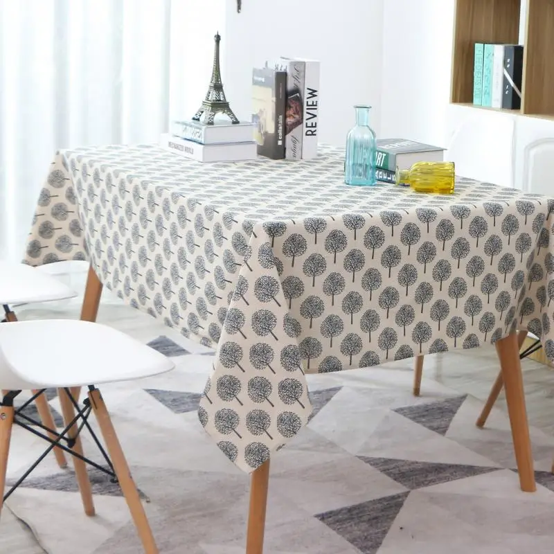 Japanese Style Rectangular Table Cloth Dinner Kitchen Tablecloth