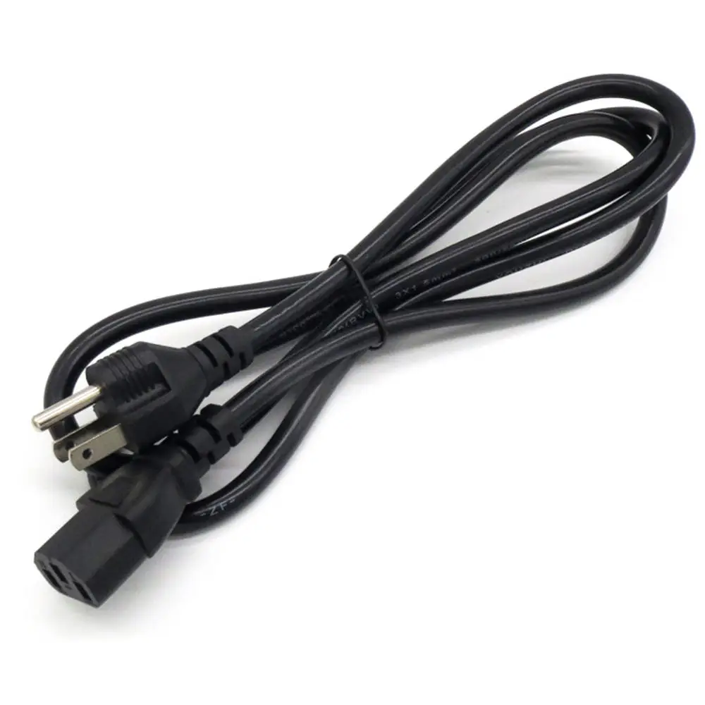 

2pcs Heavy Duty US 3-Prong to Left-Angled IEC320 C13 AC Power Cord Cable