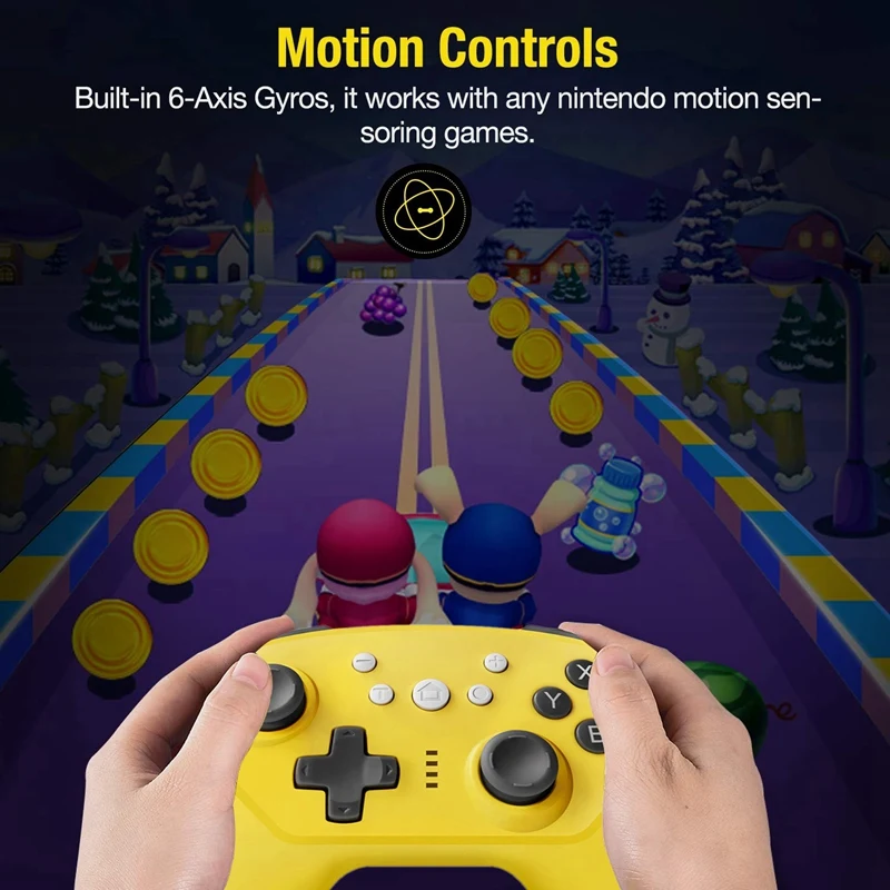 Беспроводной Bluetooth Pro контроллер для nintendo Switch/Switch Lite поддерживает турбо и регулируемую функцию двойного удара