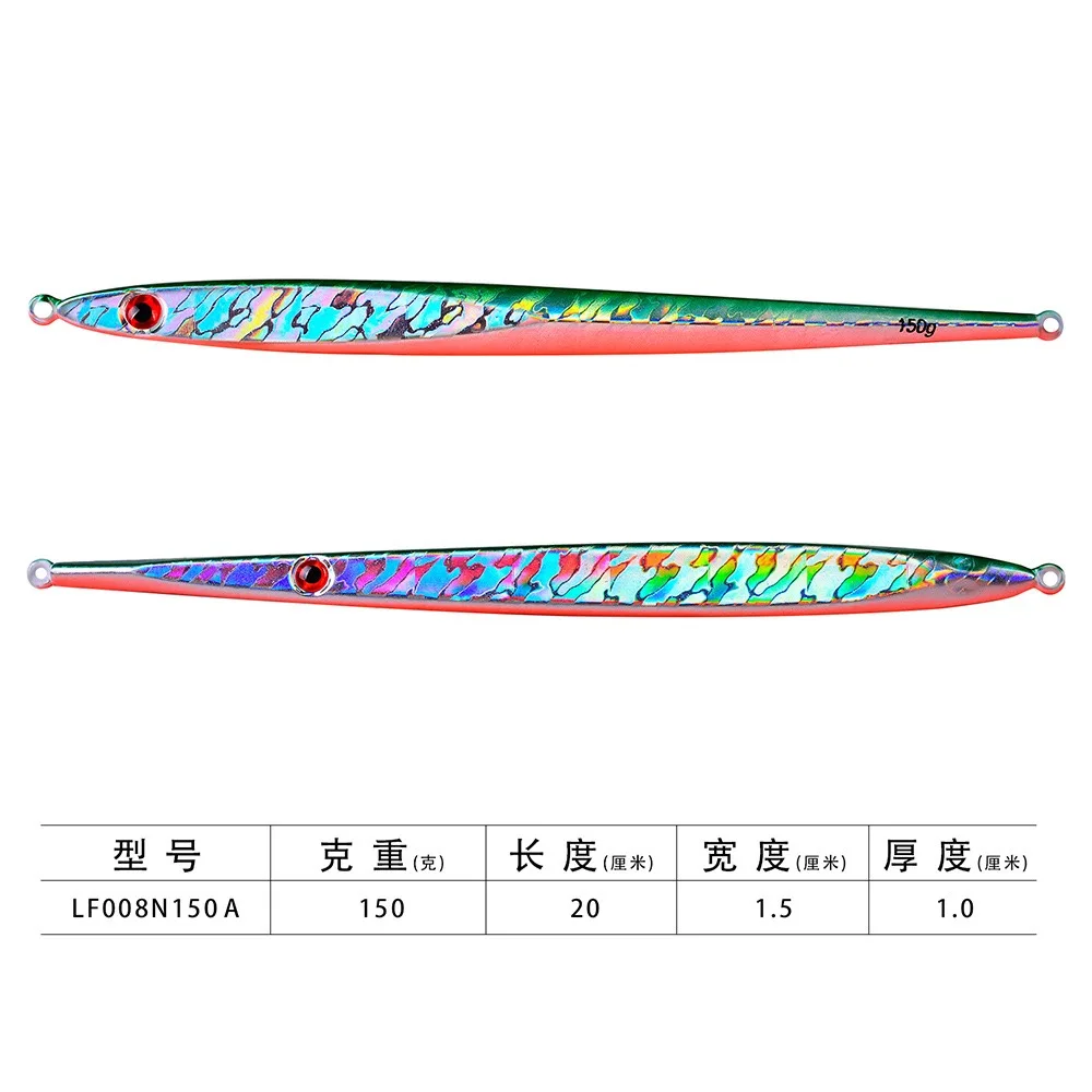 Metall Jig Angeln Locken Gewichte 150G 20cm Fischerei Locken Tiefe Meer Jig Angeln Köder Salzwasser Lockt Jigs Eis isca Künstliche Tackle – Detail 6