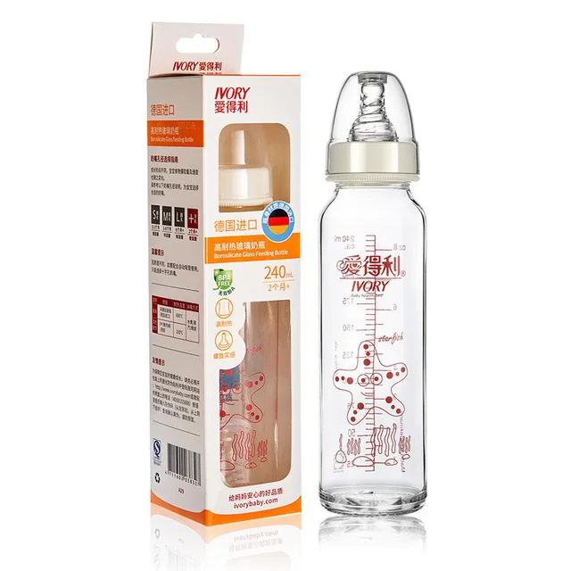 

Love Profit Standard Diameter High Heat-resistant Glass Feeding Bottle Small Feeding Bottle 125ml/240ml A30/a29