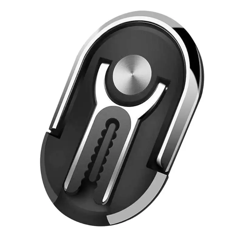 ALLOET 2 в 1 держатель для телефона на 360 градусов вращающийся держатель на вентиляционное отверстие автомобиля палец кольцо Настольная подставка держатель кронштейн для iPhone huawei Xiaomi - Цвет: Черный