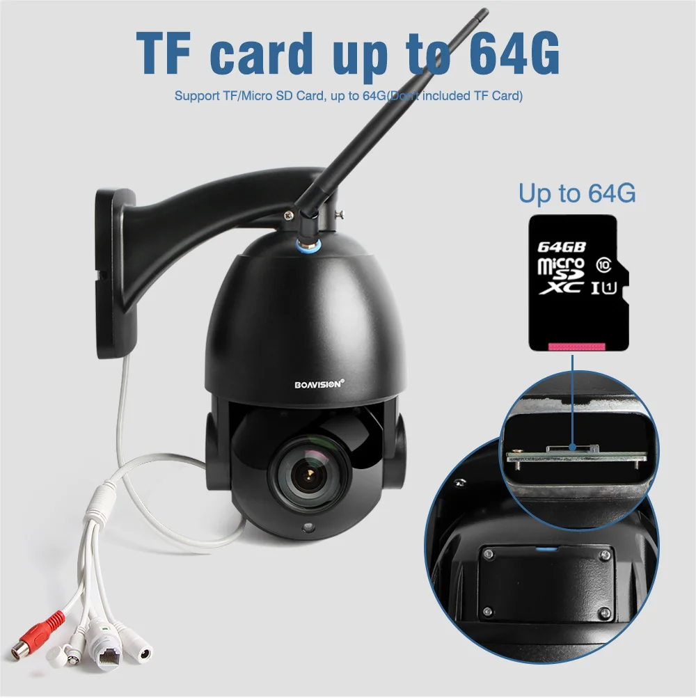 1080P Беспроводная PTZ купольная IP камера wifi уличная 20X оптический зум CCTV камера безопасности Видео Аудио Динамик 80 м IR IP PTZ Cam CamHi