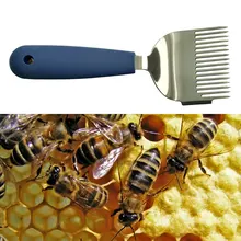 Разворачивающая Вилка Нож-скребок для пчеловодов из нержавеющей стали, медовая расческа для сельского хозяйства, профессиональные прямые иглы инструмент пчеловода прочный