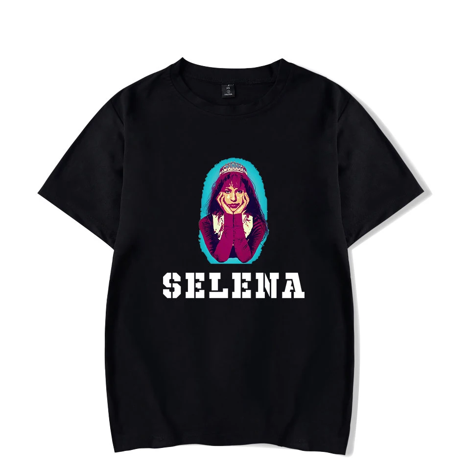 2019 г. Детская футболка для мальчиков и девочек, selena quintanilla летние футболки с круглым вырезом в стиле хип-хоп, универсальные короткие