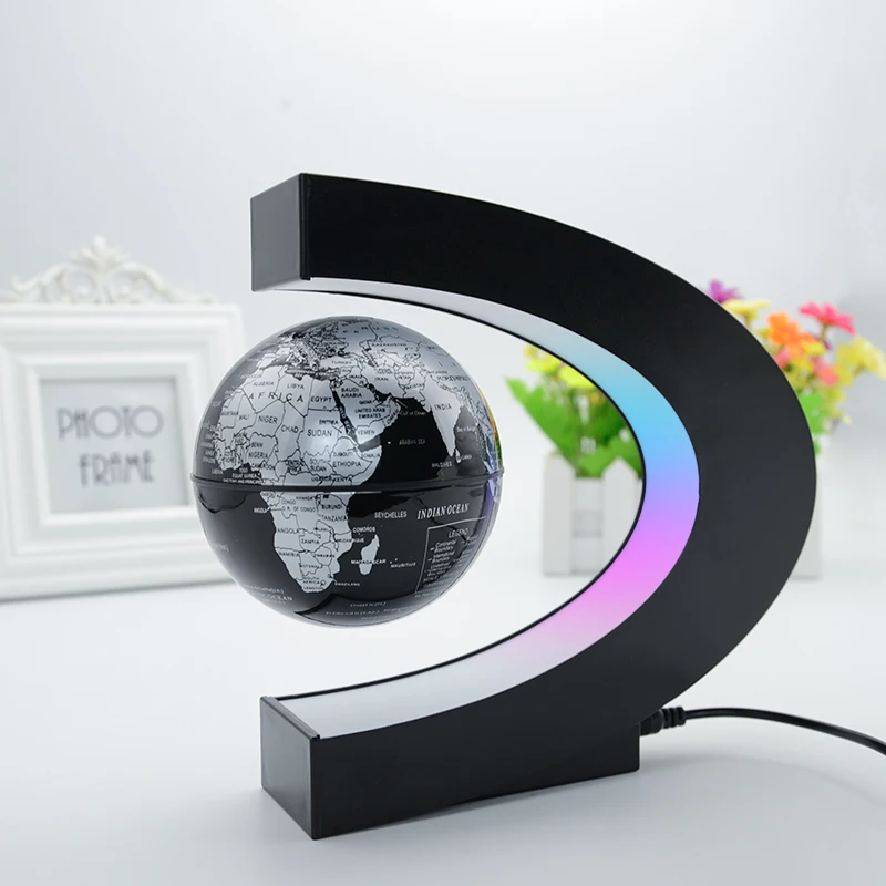 

Globe Night Light Floating World Magnetic Levitation Map Ball Lamp Cool Lighting Office Home Decoration Terrestrial Globe lamp