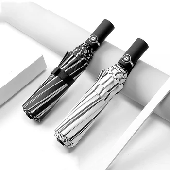 

Luxury Windproof Folding Automatic Umbrella Women Sunny Rainy Umbrella Black Girls Umbrellas Clear Kid Rain Folding QZH199