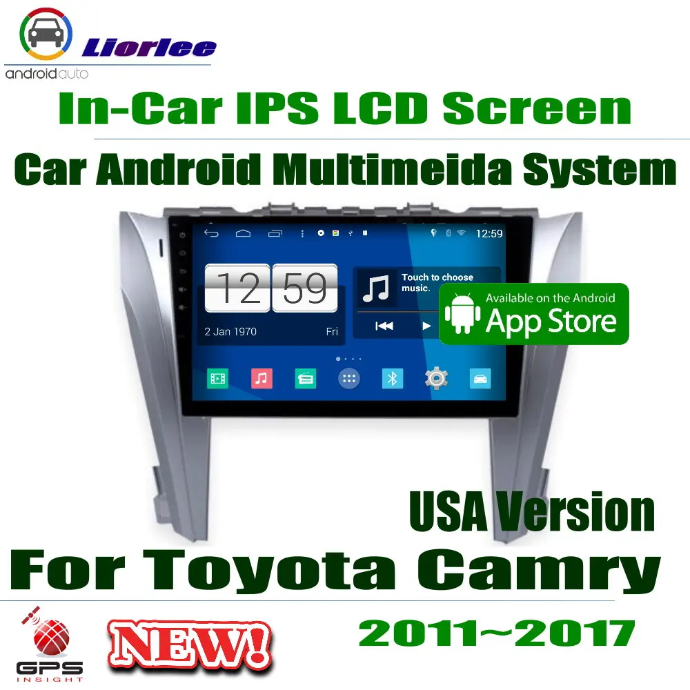Автомобильный Android плеер 9 &quotIPS ЖК экран для Toyota Camry Aurion 2011 ~ 2017 версия США