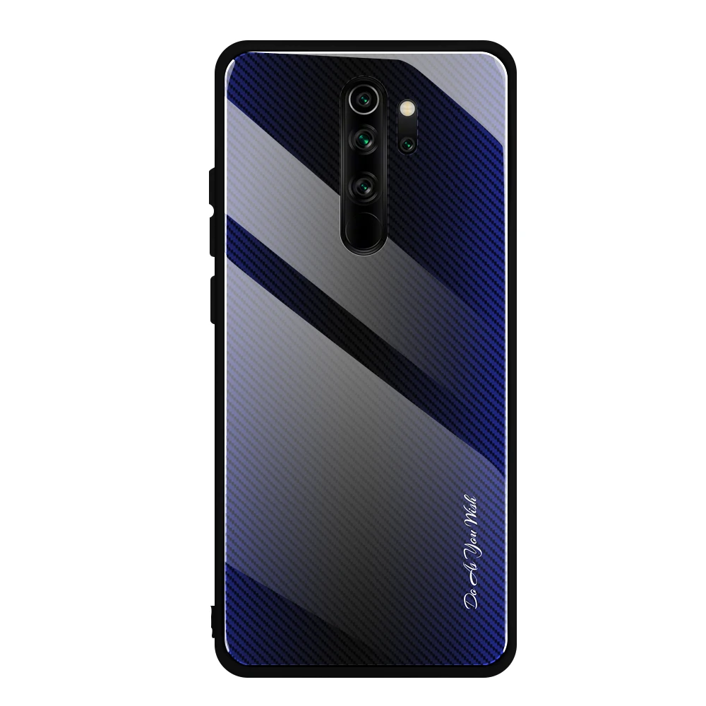 03 Чехол из закаленного стекла для Xiaomi Redmi Note 7, 8, 5, 6 Pro, блестящий разноцветный противоударный жесткий чехол с градиентом для Redmi 8, 7, 8A, 7A - Цвет: 03