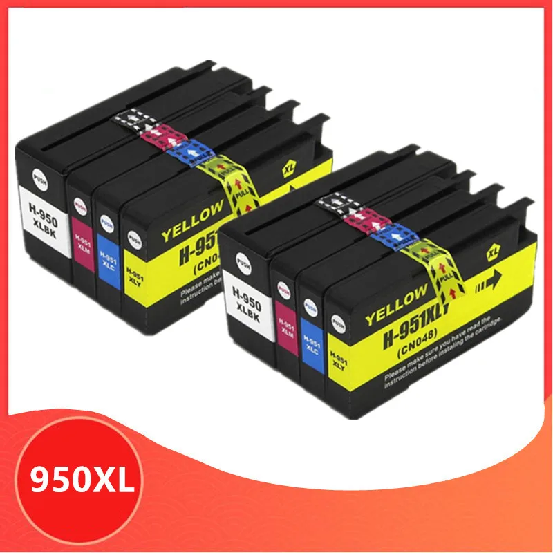 2 комплекта совместимый для HP 950XL 951XL hp 950 951 чернильный картридж Officejet Pro 8100 8600 8610 8615